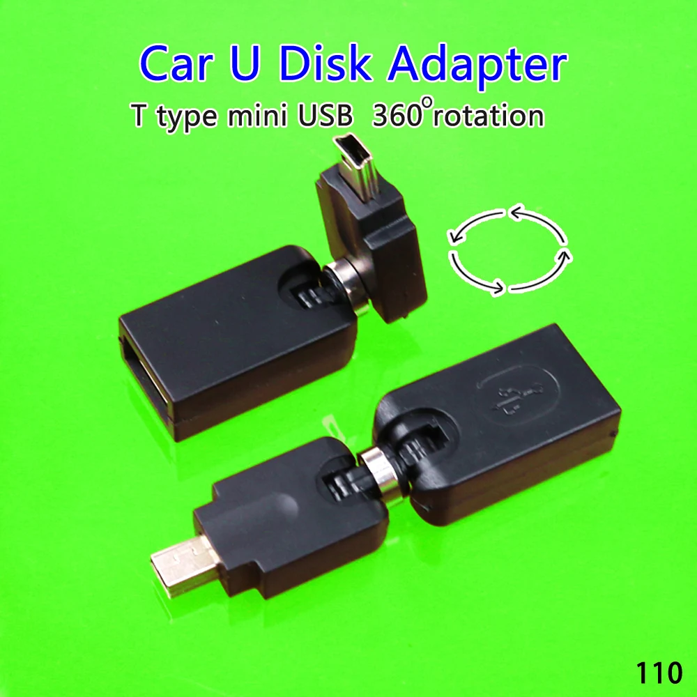 1 шт. поворот на 360 градусов мини USB 5 pin автомобильная аудио линия видео данные для
