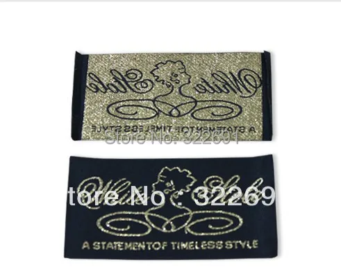 Дешевые ручной одежды теги с Логотип свободный образец
