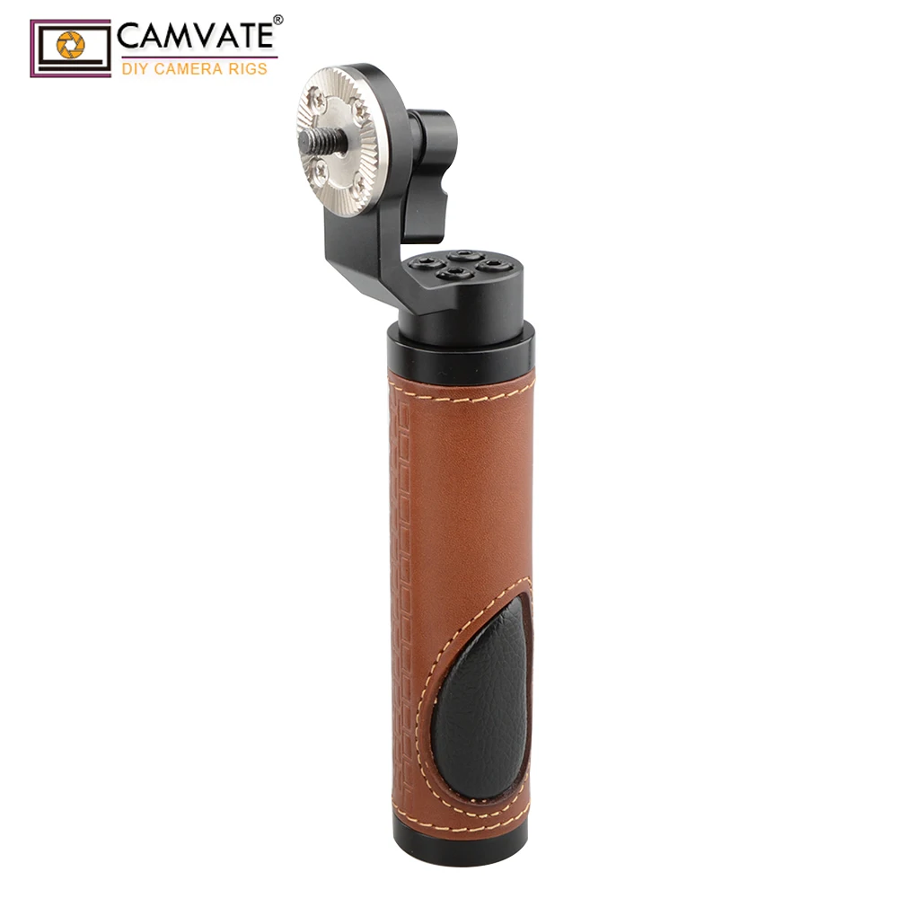 CAMVATE стиль Розетка рукоятка (кожа) для DSLR ручка плеча Rig C1618 камера аксессуары