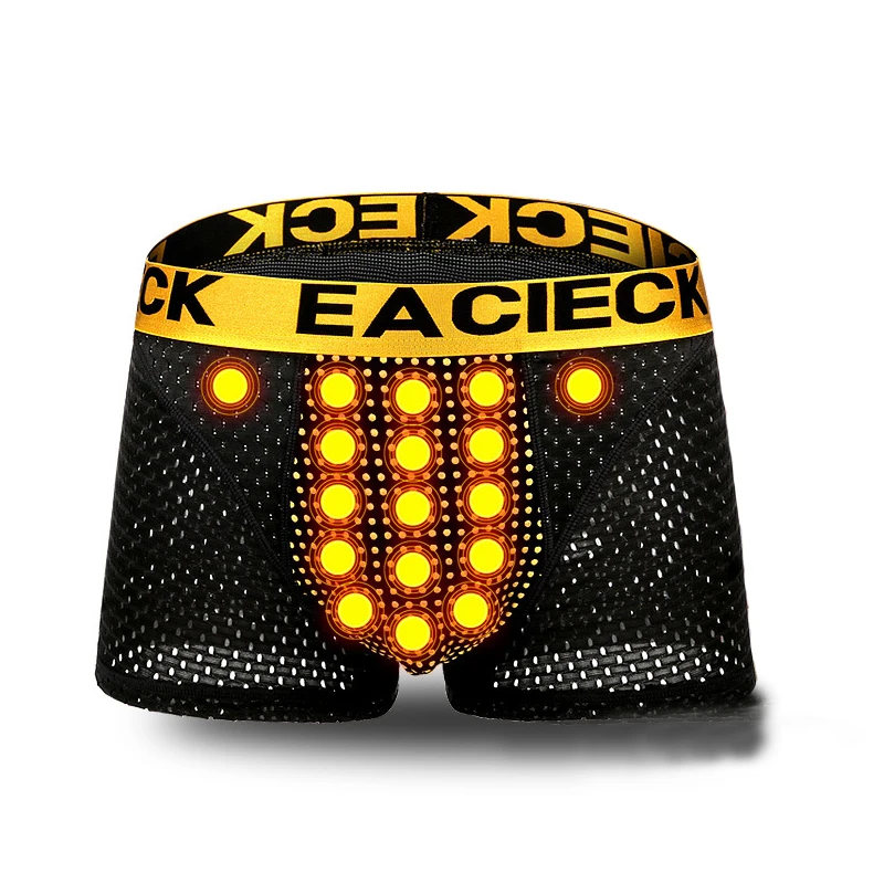 

3 Pieces Men's Boxers To Increase Ice Mesh Hole Magnets Boxer Men's Ice Silk Underwear Mens Underwear Boxers Boxer Shorts