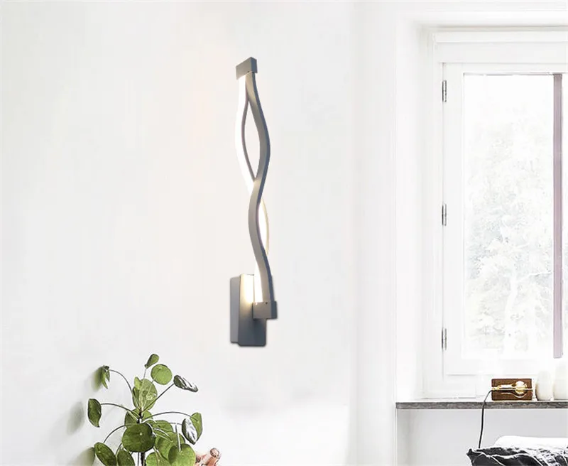 LED Wave wall lamp modern style lights (13)