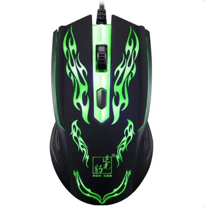 

OMESHIN Silent Mute Noiseless 3200dpi Adjustment USB 6D Wired Optical Computer Gaming Mouse LED Mice For Computer Game Gamers