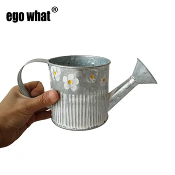 

Galvanized Garden Metal water spraying pot small Fower kettle Garden Ware vintage antique watering cans for flowers