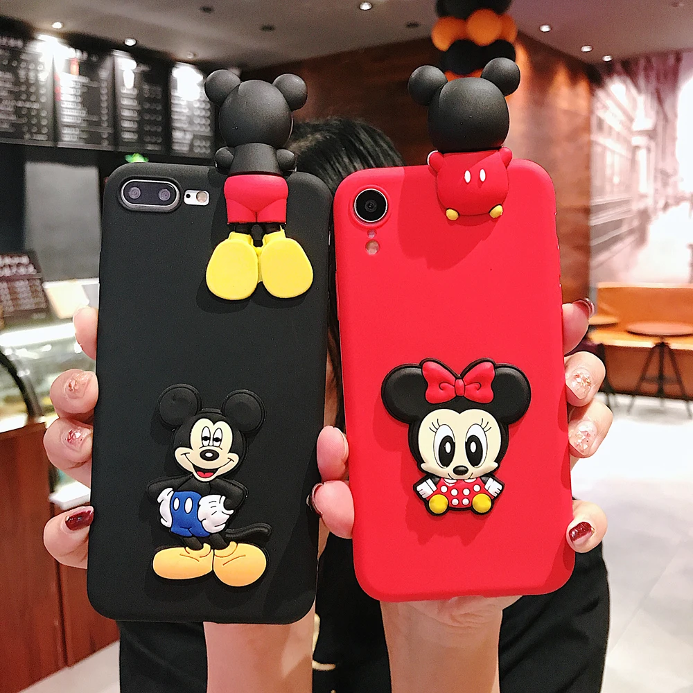 Cartoon Minnie Stitch font b Toy b font Case for Xiaomi Redmi 4A 5 PLUS 6A