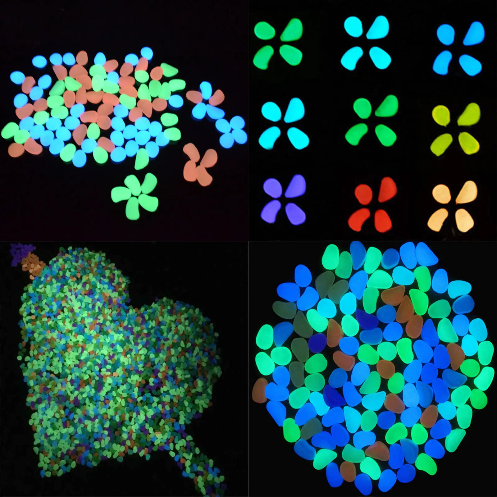 Светится в темноте светящиеся галечные камни для свадьбы романтические вечерние принадлежности для праздничных событий садовые украшения, ремесла-B