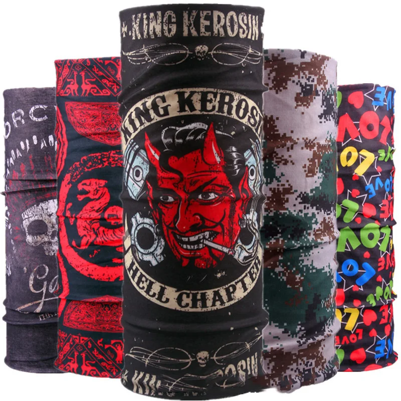 

2018 Wholesale Skull mouth mask Versatility Headbands kerchief babushka Pirate Hat Snood Hip Hop Head Scarves Bbgun