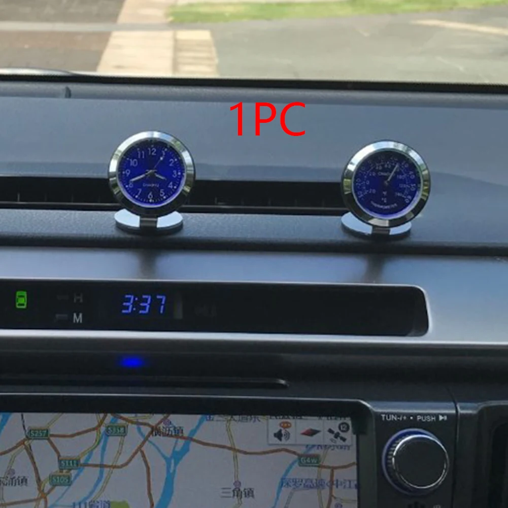 Новые часы температуры автомобиля гигрометр приборной панели цифровые аксессуары украшения интерьера часы Подвески