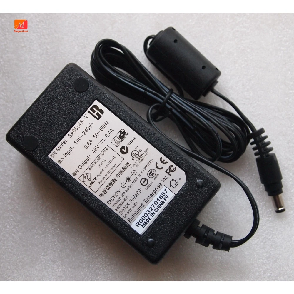 48 В 0.4A адаптер переменного тока для Linksys AD SA06L48-V GPSASU-48P403-AM5BH кабель питания зарядное устройство PSU