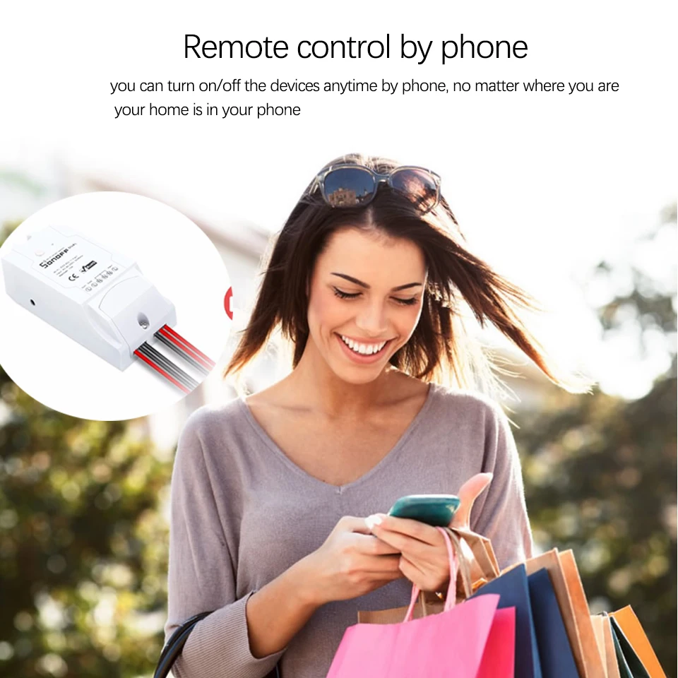 Remote controll sonoff dual switch