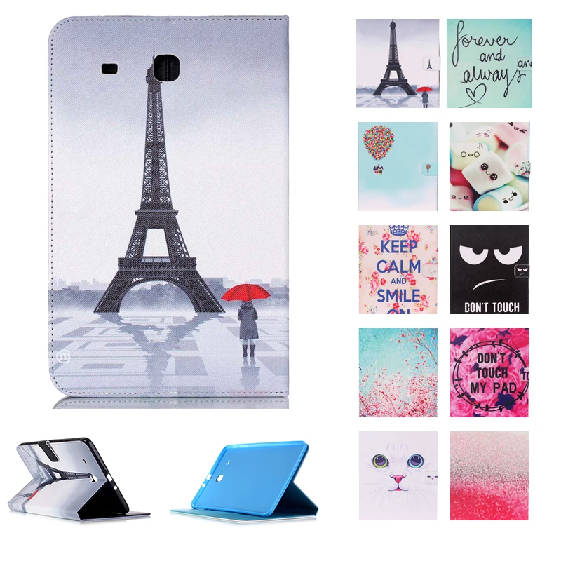 

Tablet Case for Samsung Galaxy Tab E 9.6 T560 T561 Slim Folding Flip Stand Cover PU Leather Case for Samsung Tab E T560 Fundas