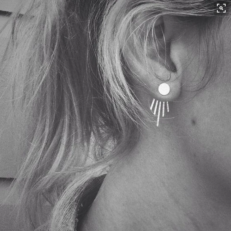 New-Fashion-jewelry-alloy-gold-color-small-Alloy-simple-stud-earrings-best-gift-for-women-girl