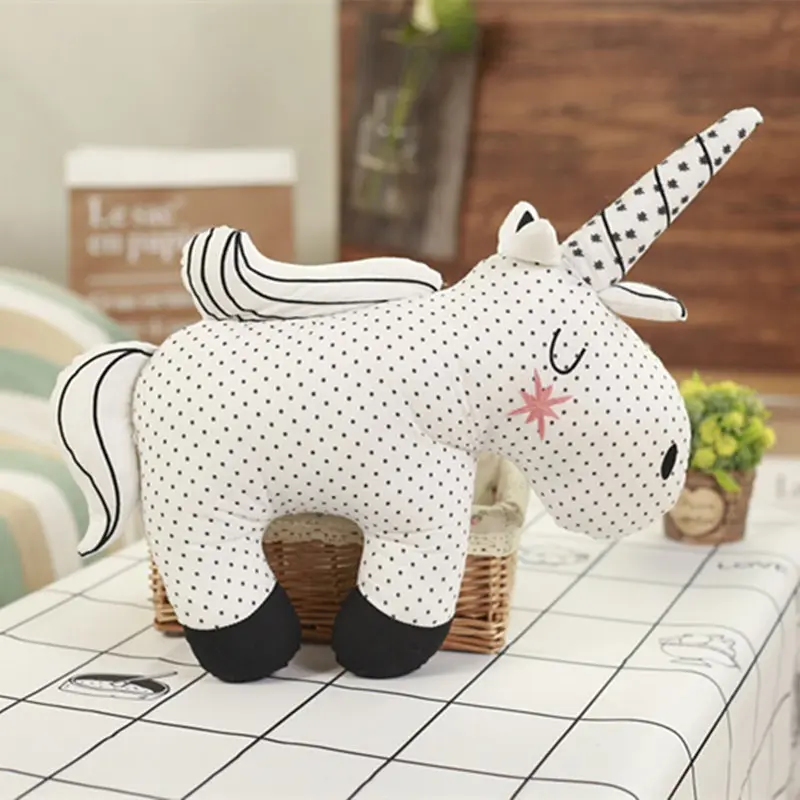 Скандинавские игрушки Kawaii мягкая плюшевая подушка Медведь Кролик Единорог милые