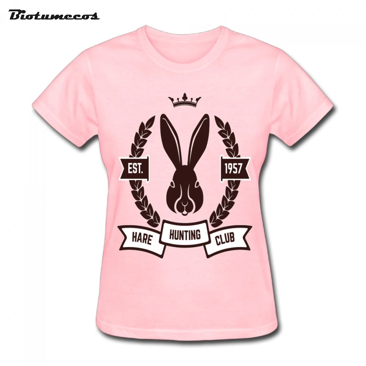 Women Unique Design tshirts Hare Club Rabbit EST. 1957 Printed Novelty