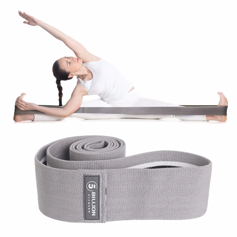 

5Billion Pull Up Assistance Bands Extended Cotton Resistance Workout Bands for Stretching, Crossfit, Therapy, Upper Body and Hip