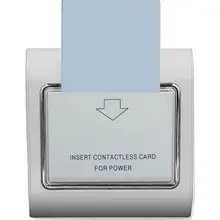 10 наборов энергосберегающий переключатель для отеля поддержка низкочастотной карты 125K 220V 30A не поддерживает высокочастотную карту отключение питания 15s задержка