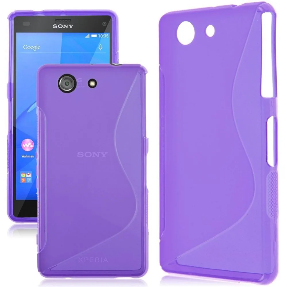 

Full Protective for Sony Xperia Z3 Compact Case D5803 D5833 Soft Matte Silicone Case & Glass Cover for Sony Z3 Compact