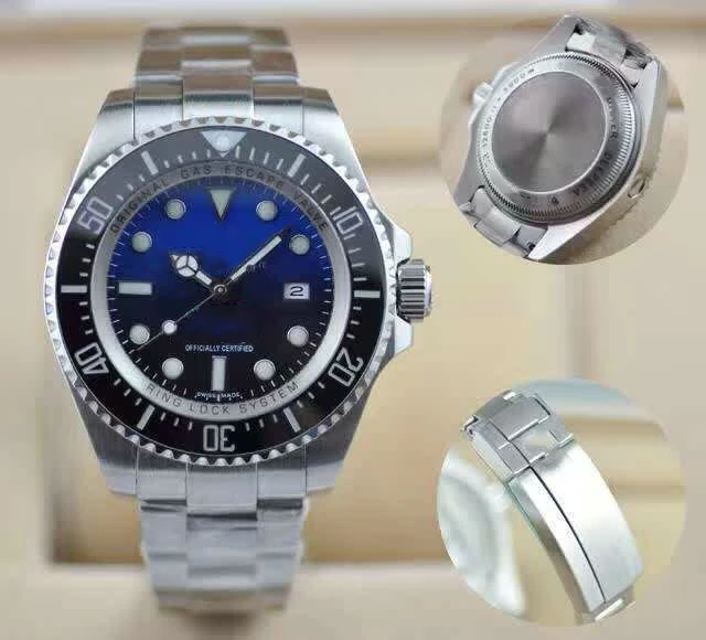 

Blue Luxury Brand Designer Watches 44mm Mens Watch Automatic Movement Mechanical aaa Ceramic Bezel Sapphire Men Wristwatches