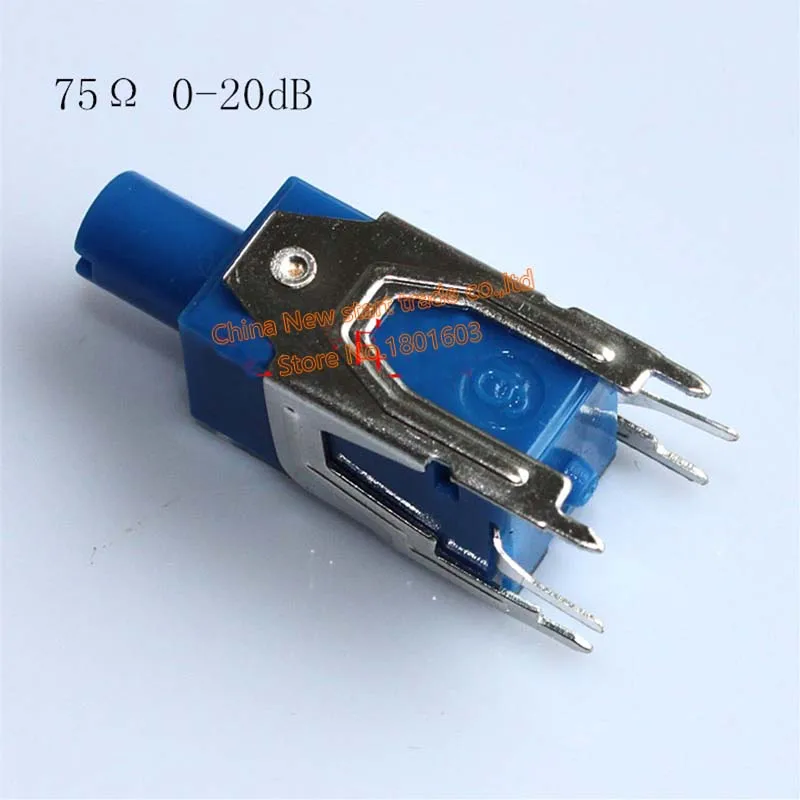 

75 ohm 0-20dB Adjustable Attenuator Adjustable equalizer adapter Vertical Mount Type 0-20dB 75 Ohm CATV Variable Attenuator