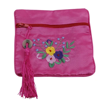 

Free Shipping 10PCS 12.3x12.3cm Fine silk brocade bag national wind colorful jewelry bags, bags, Christmas gift bags N600326-3