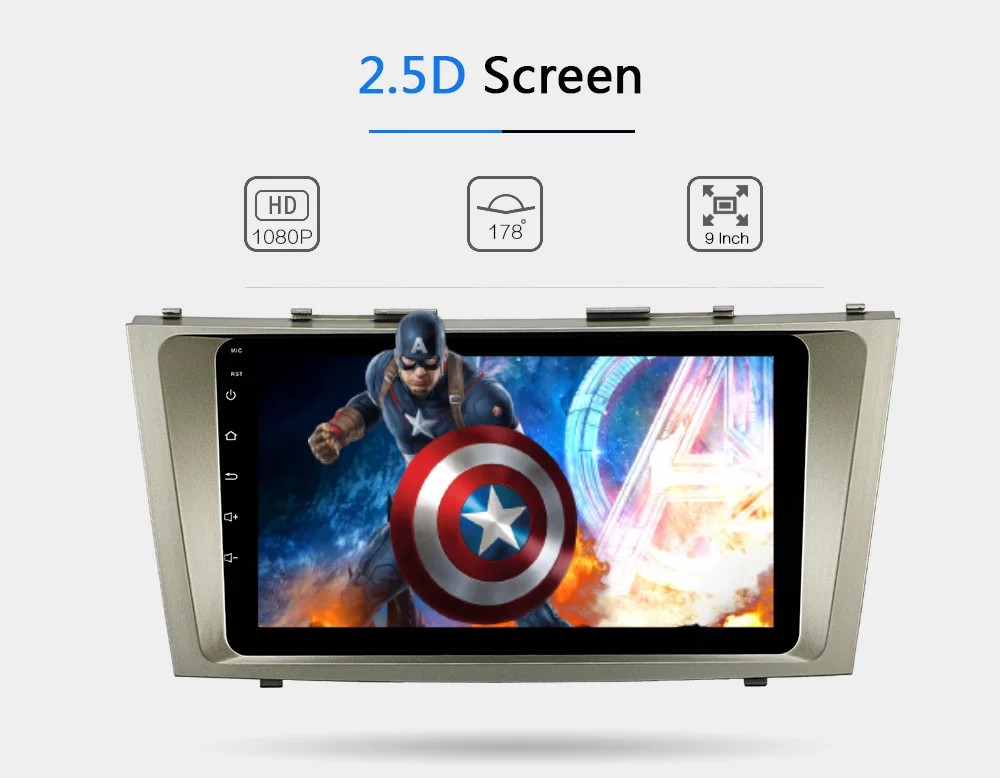 Cheap Funrover Android9.0 2din Car dvd gps Player For Toyota Camry 2008 2009 2010 2011 radio navi Navigation multimedia DSP 4G 64G LTE 11