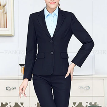 

Autumn and winter new men and women blazers business wear suits interview hotel front desk OL office clothing 9918