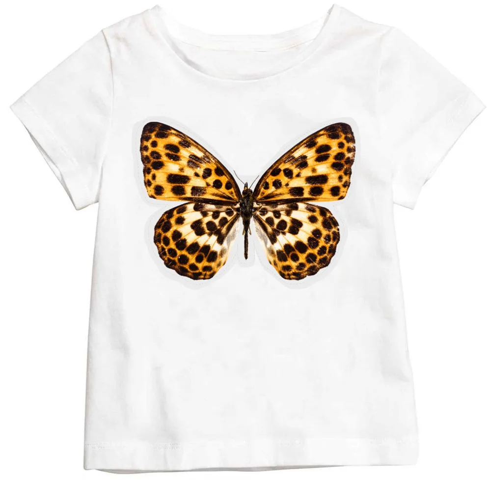 children tops girl t shirt fashion 100cotton Leopard grain print Kids