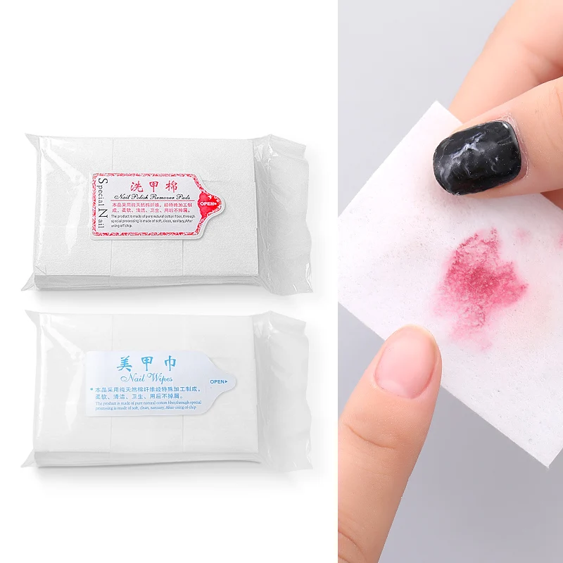 

1 Pack Nail Wipes Polish Remover Nail Art Cleaner Gel Pads Paper Polish Acrylic UV Gel Tips Cotton