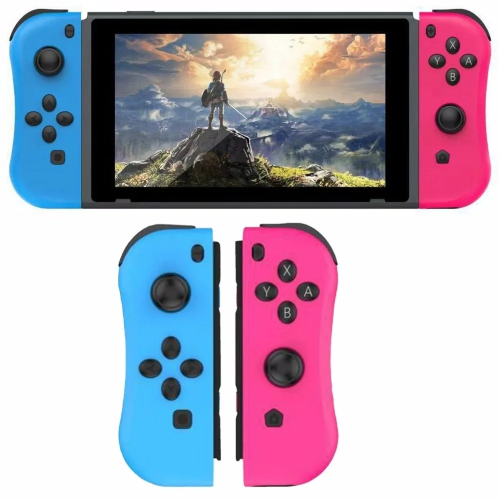 Беспроводной Bluetooth левый и правый игровой контроллер Joy-con, геймпад для Nintendo Switch NS Joycon, игра для Nintendo Switch Console - Цвет: Red blue