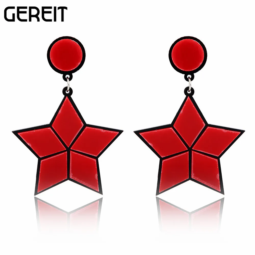 GEREIT очаровательные ювелирные изделия сексуальные красные губы длинные сережки с кисточками для женщин модные Подвесные серьги хип хоп вечерние аксессуары