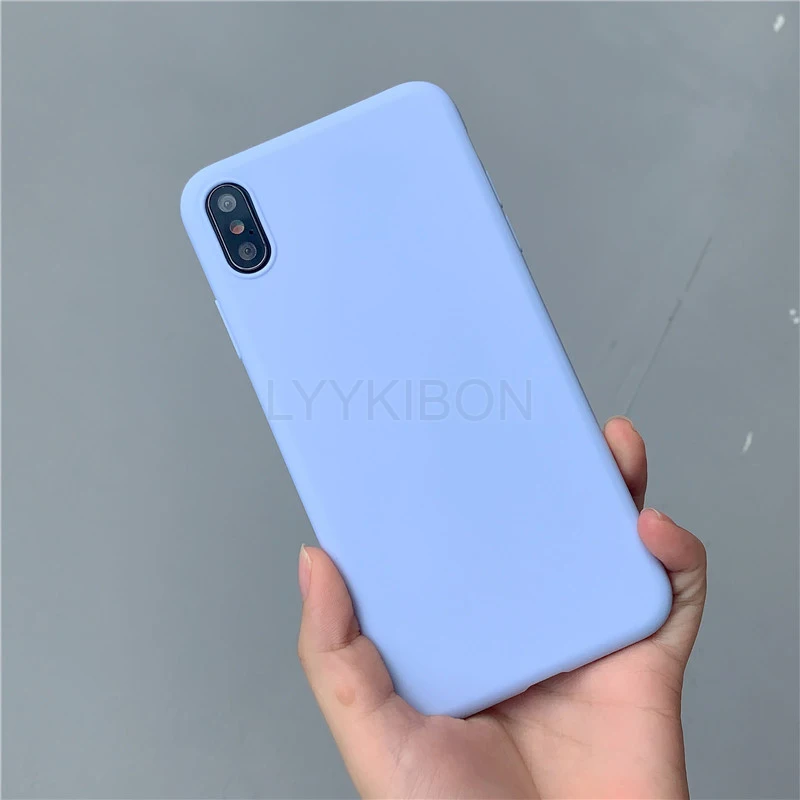 Мягкий силиконовый чехол из ТПУ ярких цветов для huawei Honor 7A 20 Pro 10 Lite 8X P30 P20 mate 20 30 pro P20 P Smart Y9 матовый чехол - Цвет: Light Purple