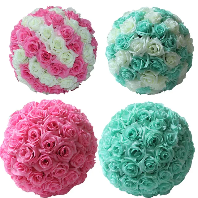 820cm tiffany blue silk kissing artificial rose flowers ball for wedding tea - Tiffany Blue Christmas Decorations 820cm tiffany blue silk kissing artificial rose flowers ball for wedding tea - Tiffany Blue Christmas Decorations