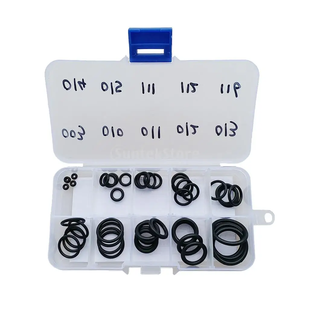 50Pcs Assorted 10 Sizes Scuba Diving O-ring Kit Nitrox Rubber Dive Gear Seal Rings Washers Repair Replacement Diver Accessories