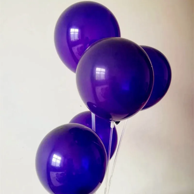 30 шт./лот, 10 дюймов, 2,2 г, круглые латексные темно-фиолетовые воздушные шары, надувные воздушные шары, свадебные принадлежности, детские игрушки для дня рождения