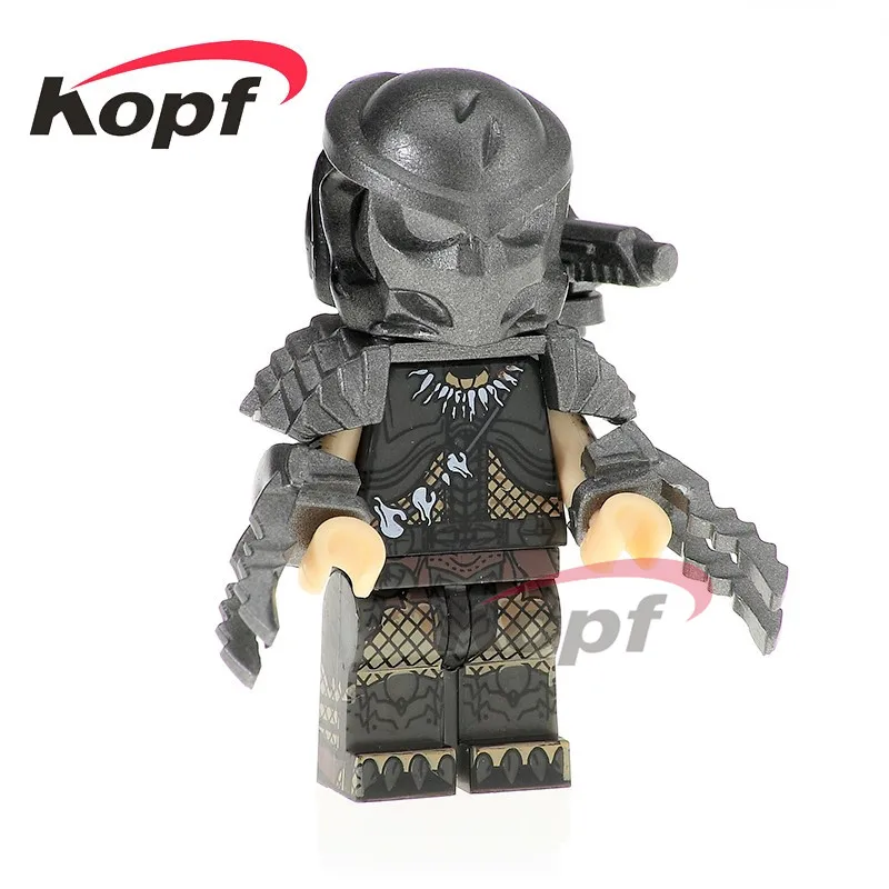 

Single Sale Predator Super Heroes Hatsune Miku Skeleton Skull Alien King Kong Model Building Blocks Children Gift Toys PG1127