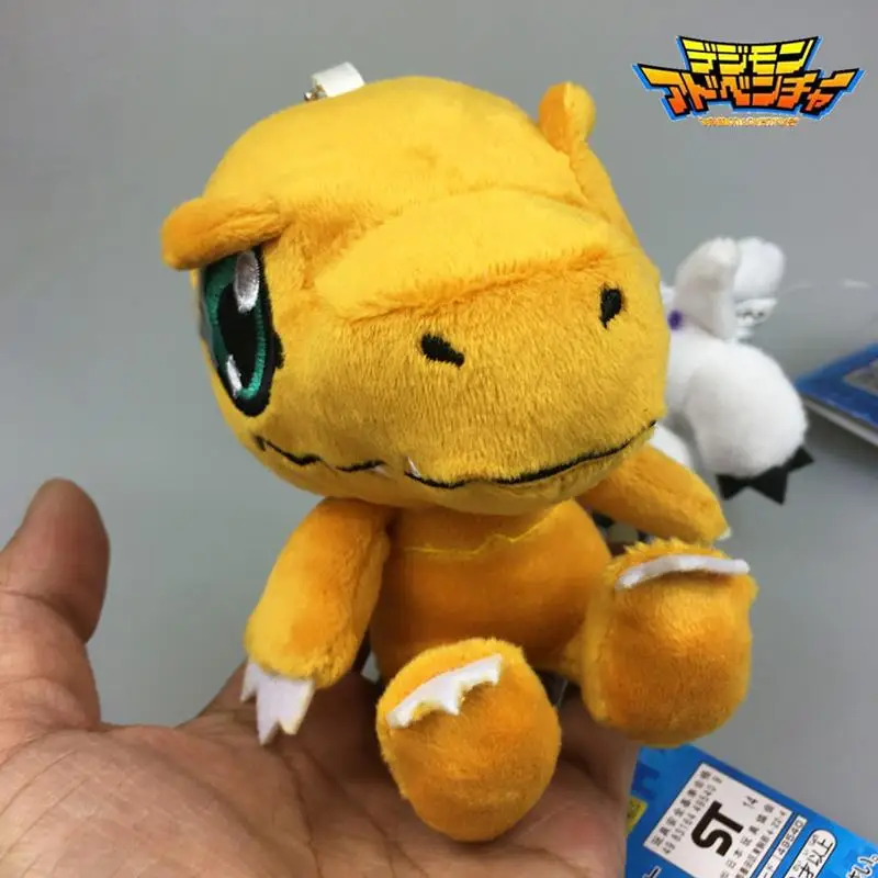 Digimon Agumon с плюшевой подкладкой; высотка каблука 10 см/18 см с рисунком из аниме приключения Дигимонов Таити Ягами Agumon плюшевая мягкая игрушка кукла для подарки для детей