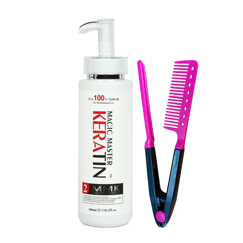 Different Good Smelling 300ML Magic Master Keratin Hair Treatment Straightening Frizzy and Make Smoothy Shiny Hair Get Free Comb Different Good Smelling 300ML Magic Master Keratin Hair Treatment Straightening Frizzy and Make Smoothy Shiny Hair Get Free Comb