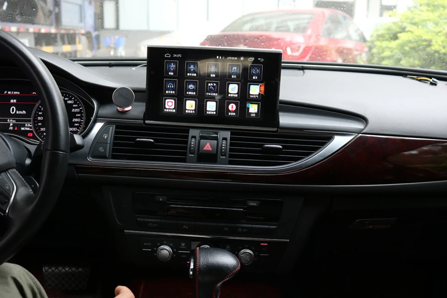 Navirider Восьмиядерный Android 8,0 Автомобильный gps плеер для Audi A6 A6L 2012- " Радио сенсорный экран стерео головное устройство магнитофон