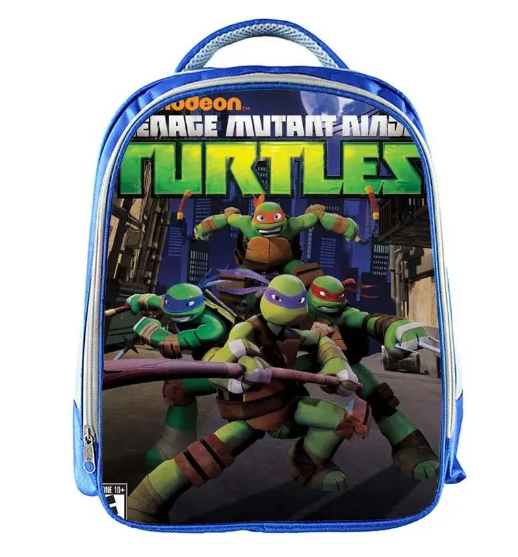 13 بوصة سلاحف النينجا السلاحف المدرسة على ظهره الأولاد أكياس حقيبة المدرسة الأطفال الكتب هدية مخصصة