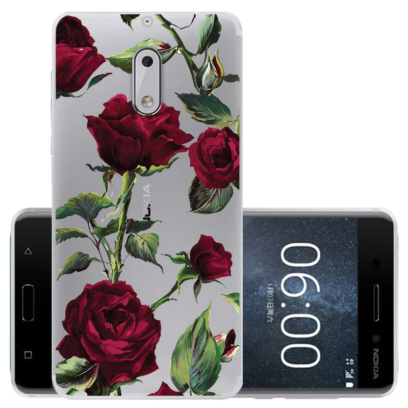 CROWNPRO чехол s для Nokia 6 TPU чехол для телефона силиконовый для Nokia6 TA-1021 мягкий чехол-накладка прозрачный для Nokia 6 Чехол с принтом - Цвет: CMG