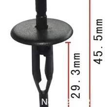 100 шт. радиатор воздухоотражатель Push-type фиксатор для GM Cadillac Eldorado& Sevi 1994-On 3540858 авто пластиковый зажим