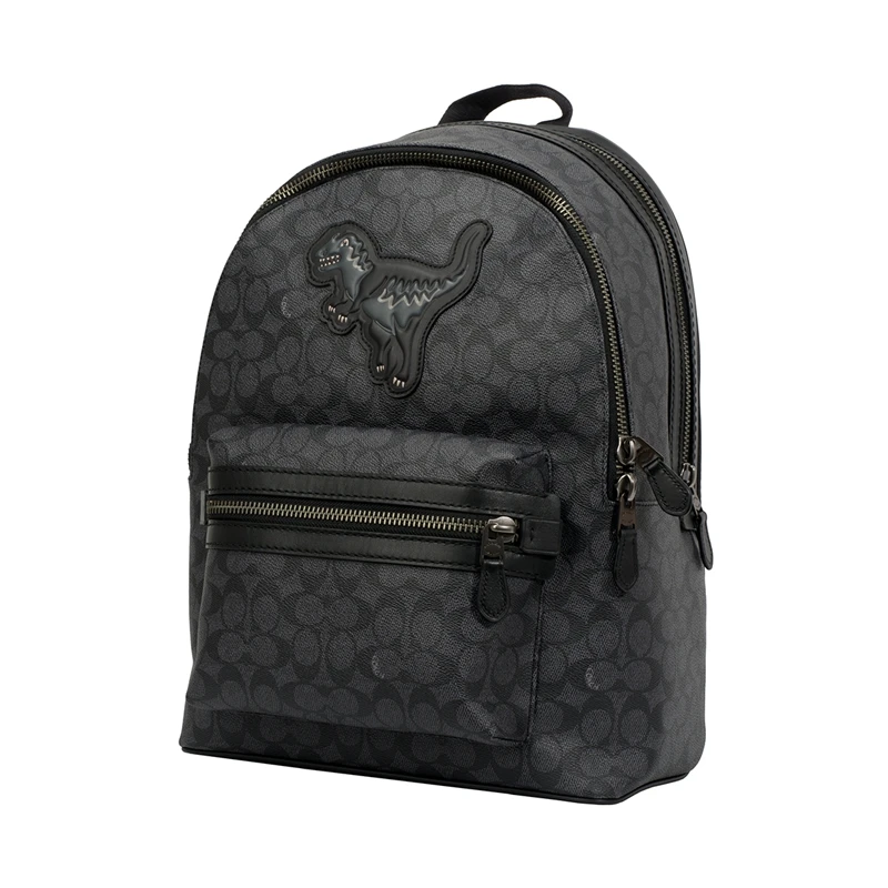 academy backpack in signature canvas with rexy