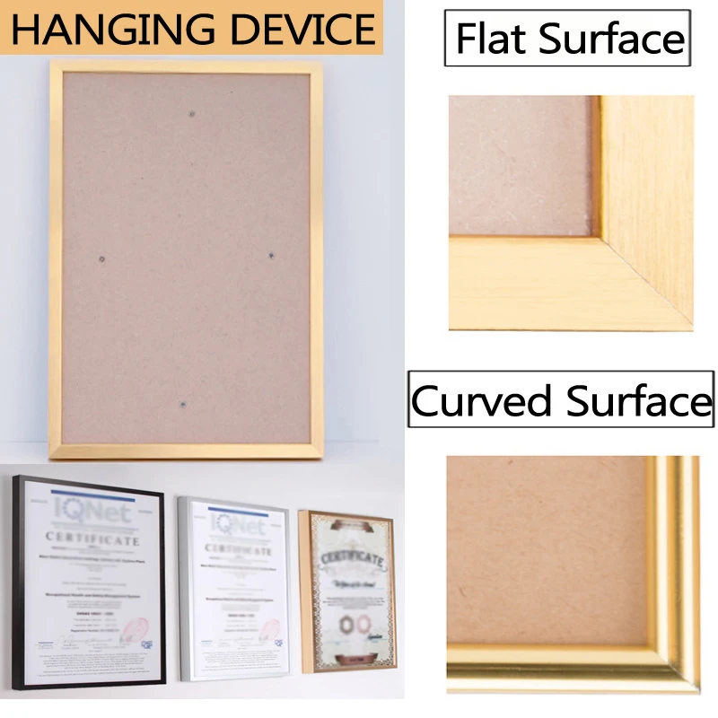 

Picture Frame Metal Poster Frame Classic Aluminum Photo Frames For Wall Hanging A4 Certificate Frame Home