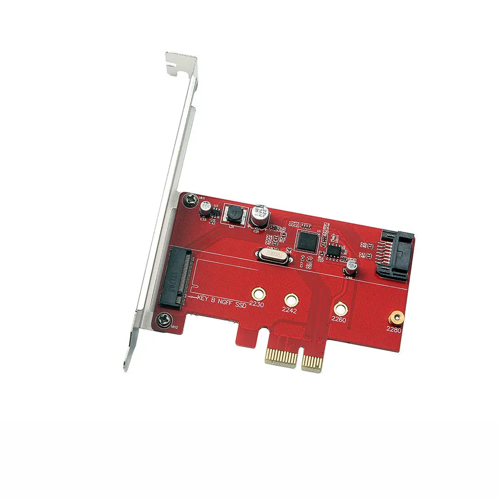 M.2 диск PCIe Ssd к PCI Express 3,0X1 и M.2 Sata Ssd к Sata Iii адаптер карта