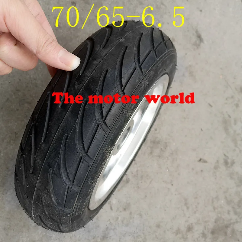

Free Shipping Good Quality 10 Inch Scooter Wheel 70/65-6.5 Tubeless Tire with Alloy Rim for Electric Accessory