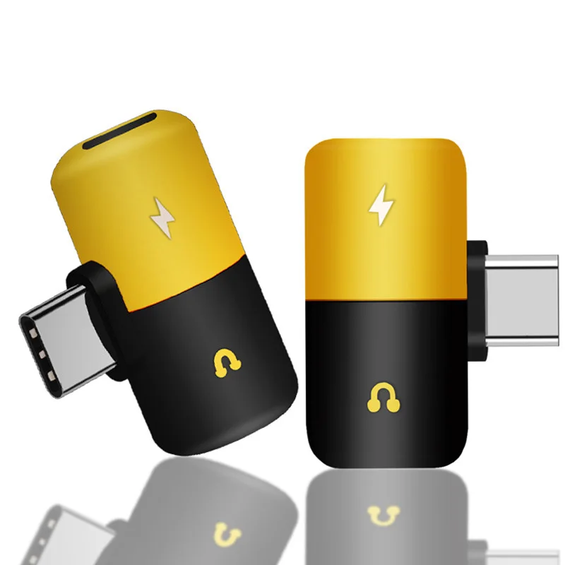 2 в 1 Аксессуары для наушников зарядный кабель type C Otg Usb C до 3,5 мм адаптер для наушников аудио зарядка разветвитель уха