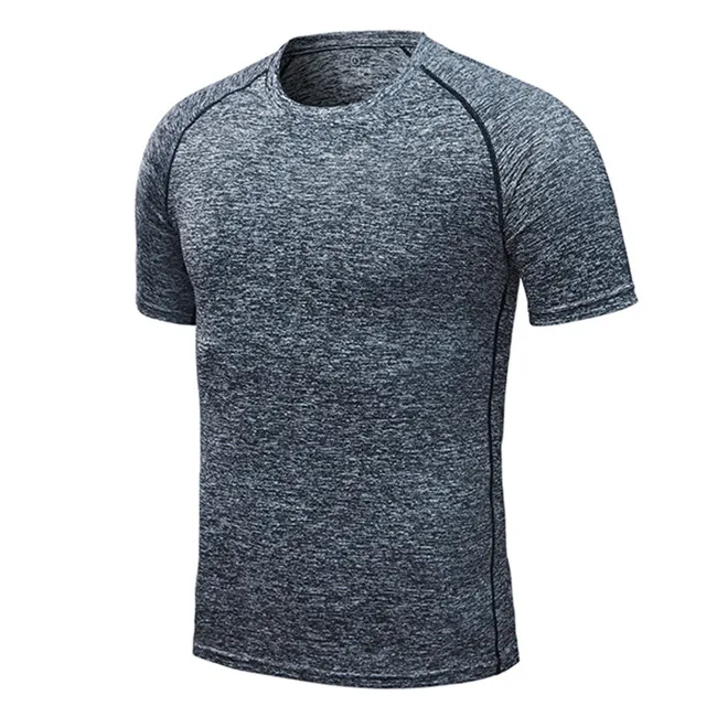 JACKSANQI Новые мужские и женские быстросохнущие дышащие летние футболки для спорта на открытом воздухе, кемпинга, походов, рыбалки, бега с коротким рукавом RA215 - Цвет: Men Gray