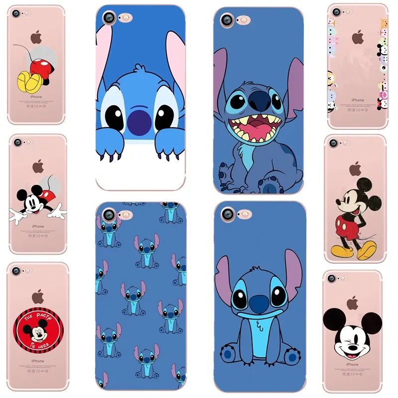 Силиконовый чехол Super Stitch Mickey Minnie для iphone 7 мягкий из ТПУ ipone 6 6S 8 Plus X 10 SE |