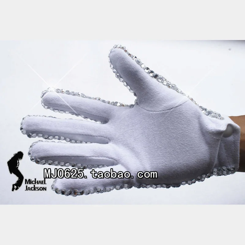 Michael Jackson Vintage 1981 Replica Glove With Crystals for Adults