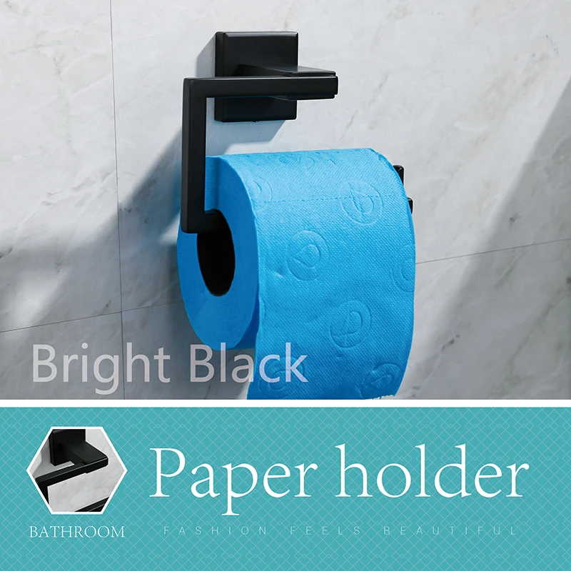 

LOY Toilet Paper Holder RUSTPROOF Stainless Steel Bathroom Tissue Paper Towel Roll Holder Hanger Wall Mount Polished Finish 2