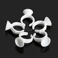 50 шт. белый пластиковый одноразовый держатель чернил для татуировки, чашки, аксессуары для татуировки, инструменты для макияжа, Перманентный макияж, принадлежности для татуировки